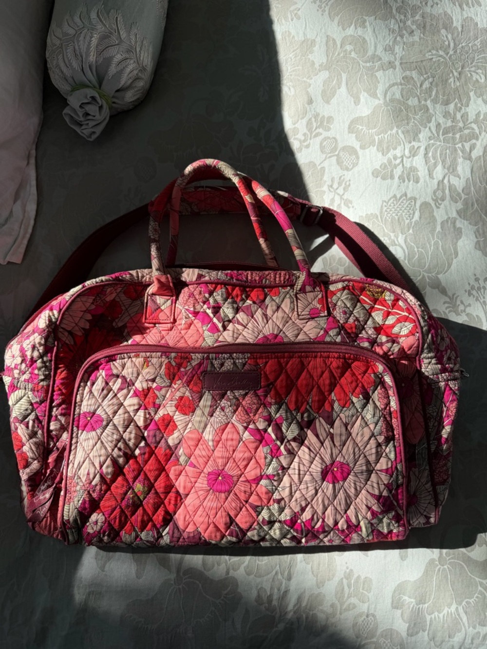 Vera Bradley Quilted Weekender Bag in Bohemian Blooms Print